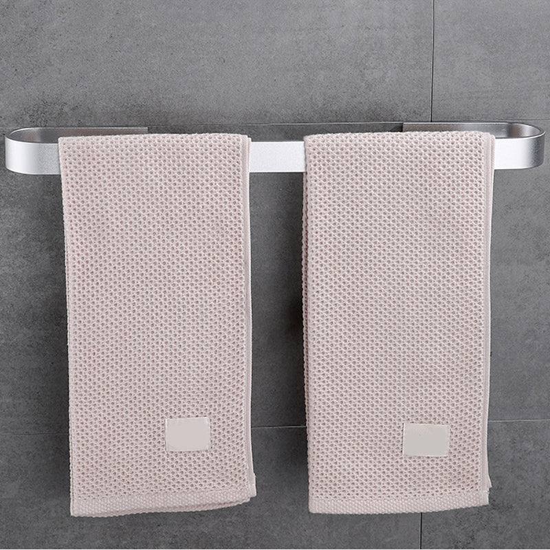 Lisslune | Contemporary 2-piece Bathroom Accessory Set Aluminum Stainless Steel Towel Bar