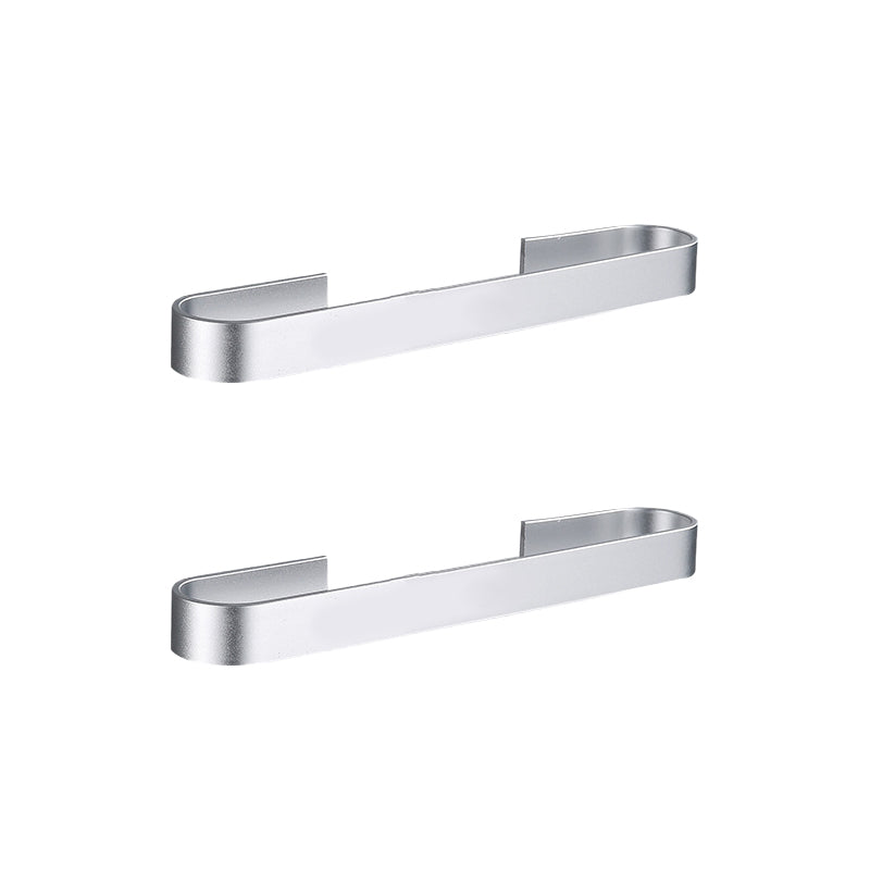 Lisslune | Contemporary 2-piece Bathroom Accessory Set Aluminum Stainless Steel Towel Bar