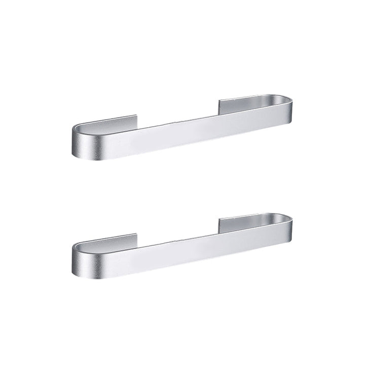 Lisslune | Contemporary 2-piece Bathroom Accessory Set Aluminum Stainless Steel Towel Bar