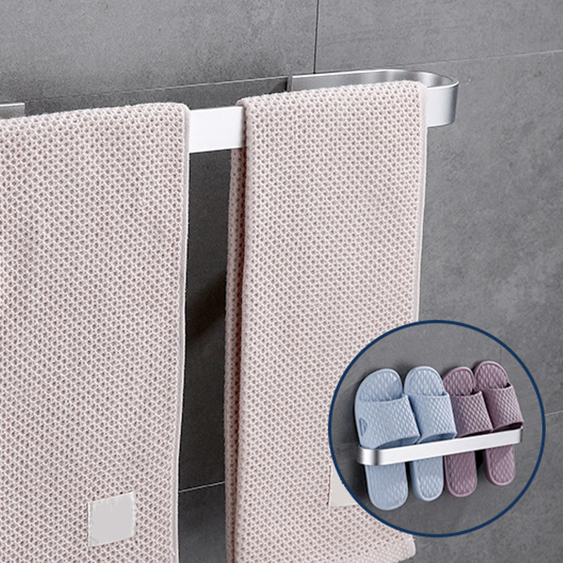 Lisslune | Contemporary 2-piece Bathroom Accessory Set Aluminum Stainless Steel Towel Bar