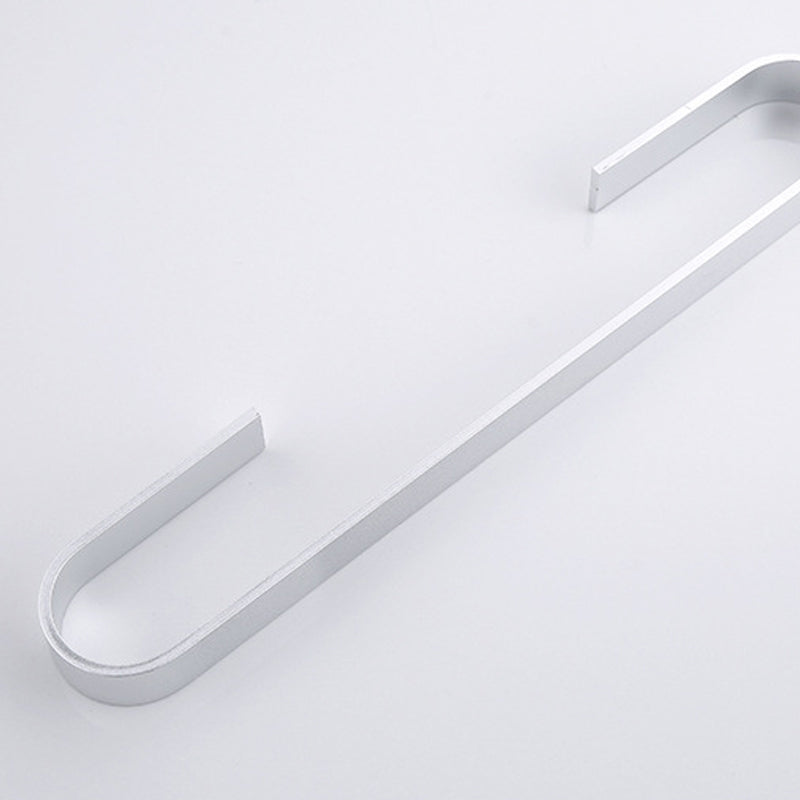 Lisslune | Contemporary 2-piece Bathroom Accessory Set Aluminum Stainless Steel Towel Bar