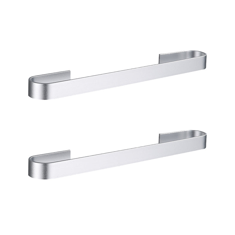 Lisslune | Contemporary 2-piece Bathroom Accessory Set Aluminum Stainless Steel Towel Bar