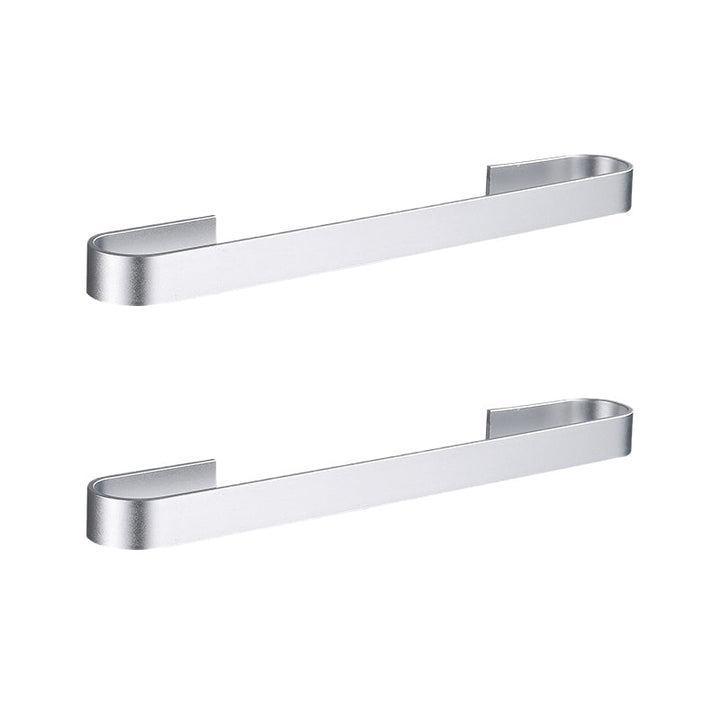 Lisslune | Contemporary 2-piece Bathroom Accessory Set Aluminum Stainless Steel Towel Bar