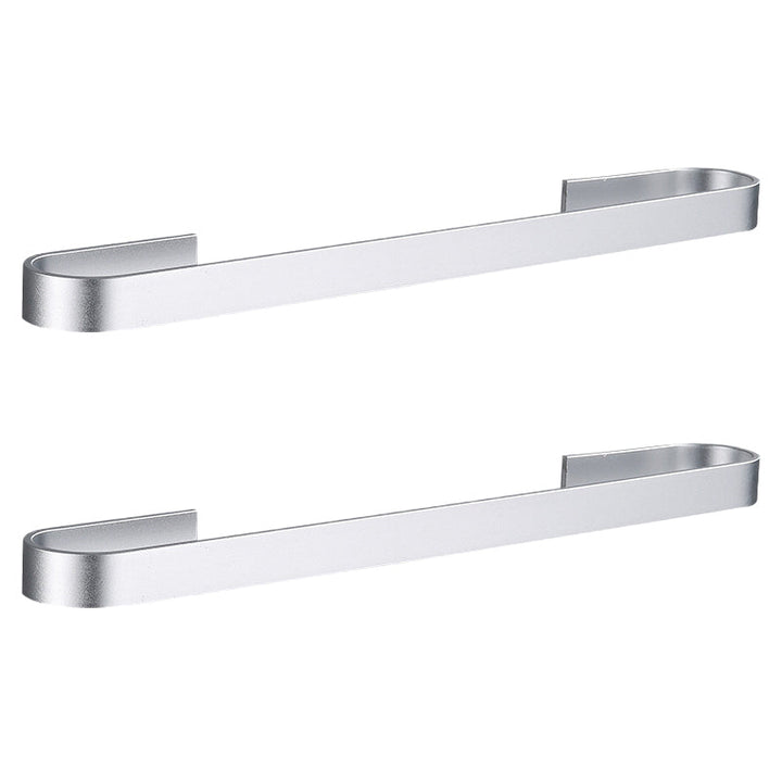 Lisslune | Contemporary 2-piece Bathroom Accessory Set Aluminum Stainless Steel Towel Bar