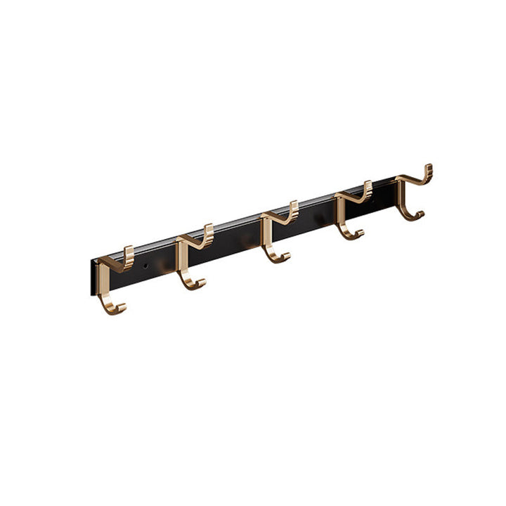 Lisslune | Black and Brass Bathroom Hardware Set Modern Stainless Steel Bathroom Shelf/Towel Holder/Paper Holder