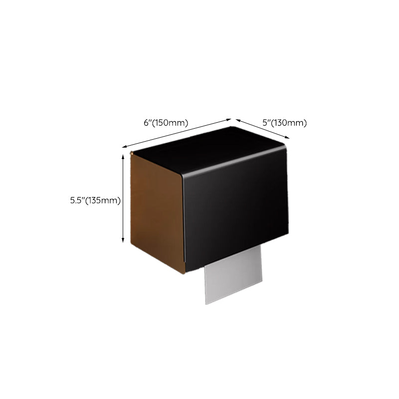 Lisslune | Black and Brass Bathroom Hardware Set Modern Stainless Steel Bathroom Shelf/Towel Holder/Paper Holder