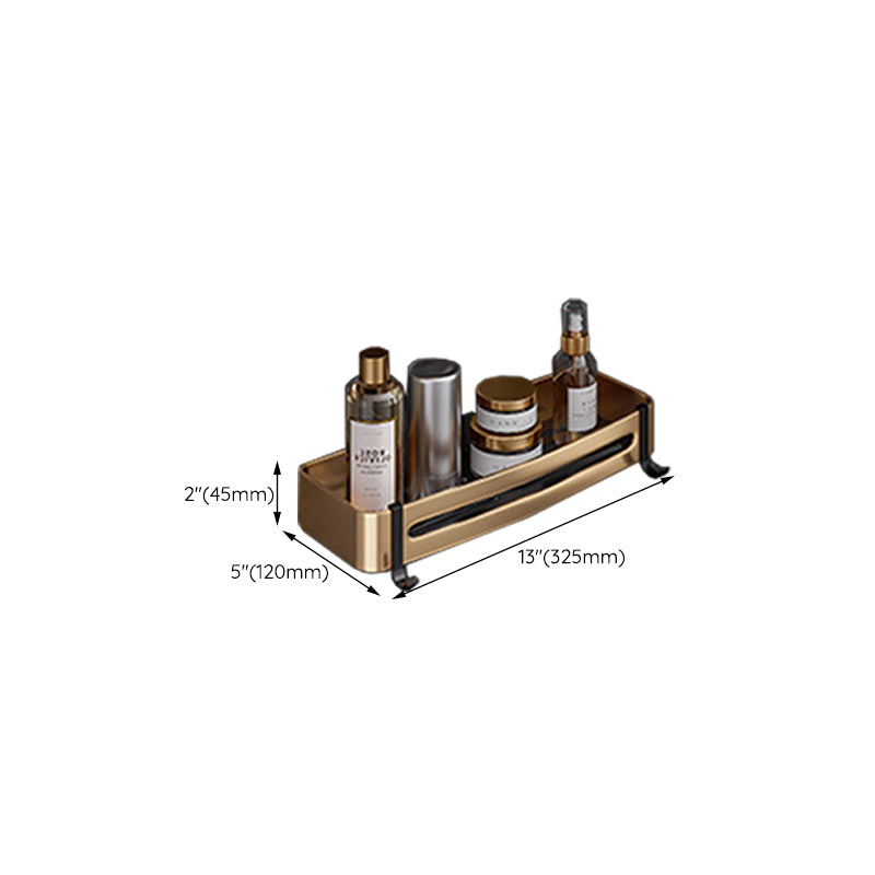 Lisslune | Black and Brass Bathroom Hardware Set Modern Stainless Steel Bathroom Shelf/Towel Holder/Paper Holder