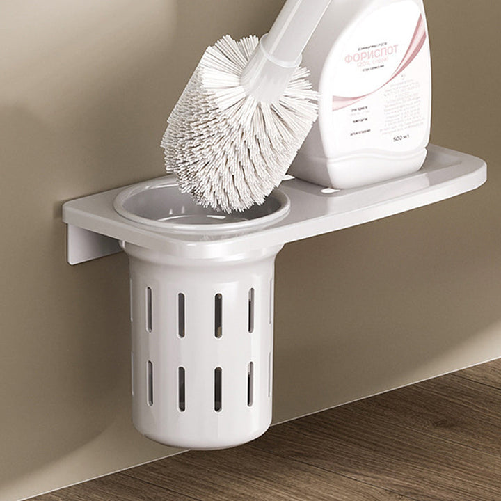 Lisslune | White Bathroom Accessories Set Contemporary Aluminum Bathroom Accessories Kit with Towel Rail