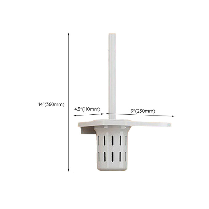 Lisslune | White Bathroom Accessories Set Contemporary Aluminum Bathroom Accessories Kit with Towel Rail