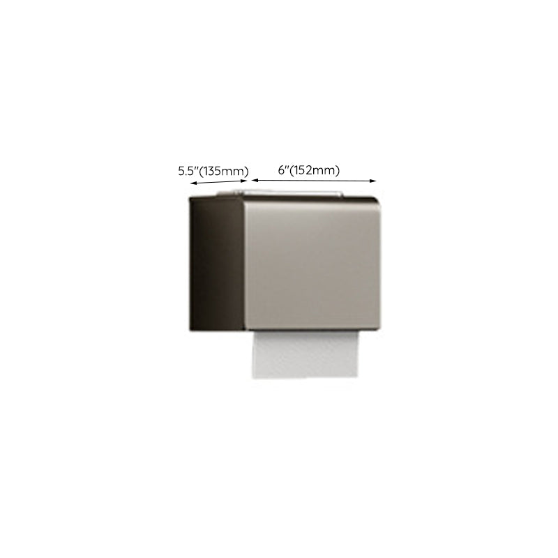 Lisslune | Modern Bathroom Accessories Set in Gray with Bathroom Shelf/Towel Holder/Bathrobe Hook & Paper Holder