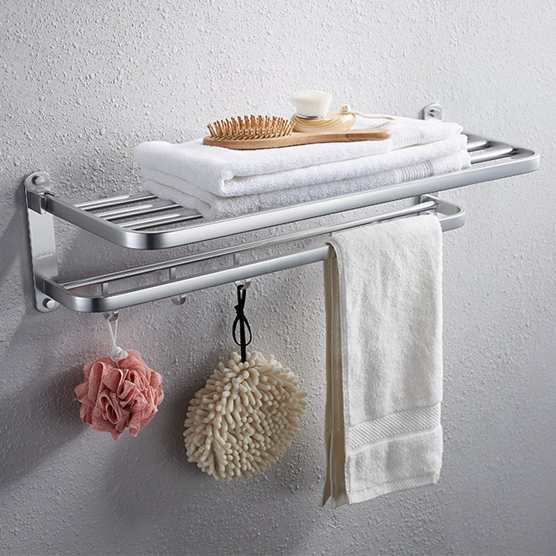 Lisslune | Contemporary bathroom accessory set made of aluminum with towel holder/bath shelf