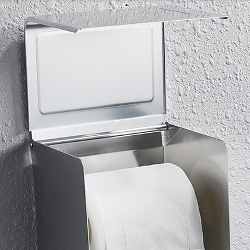 Lisslune | Contemporary bathroom accessory set made of aluminum with towel holder/bath shelf