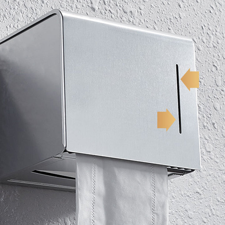 Lisslune | Contemporary bathroom accessory set made of aluminum with towel holder/bath shelf