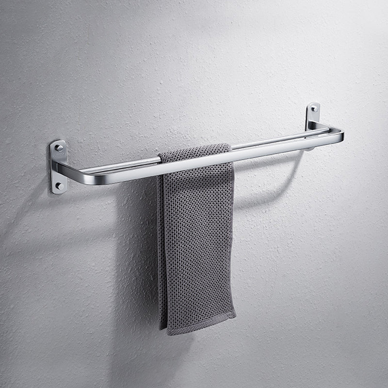 Lisslune | Contemporary bathroom accessory set made of aluminum with towel holder/bath shelf