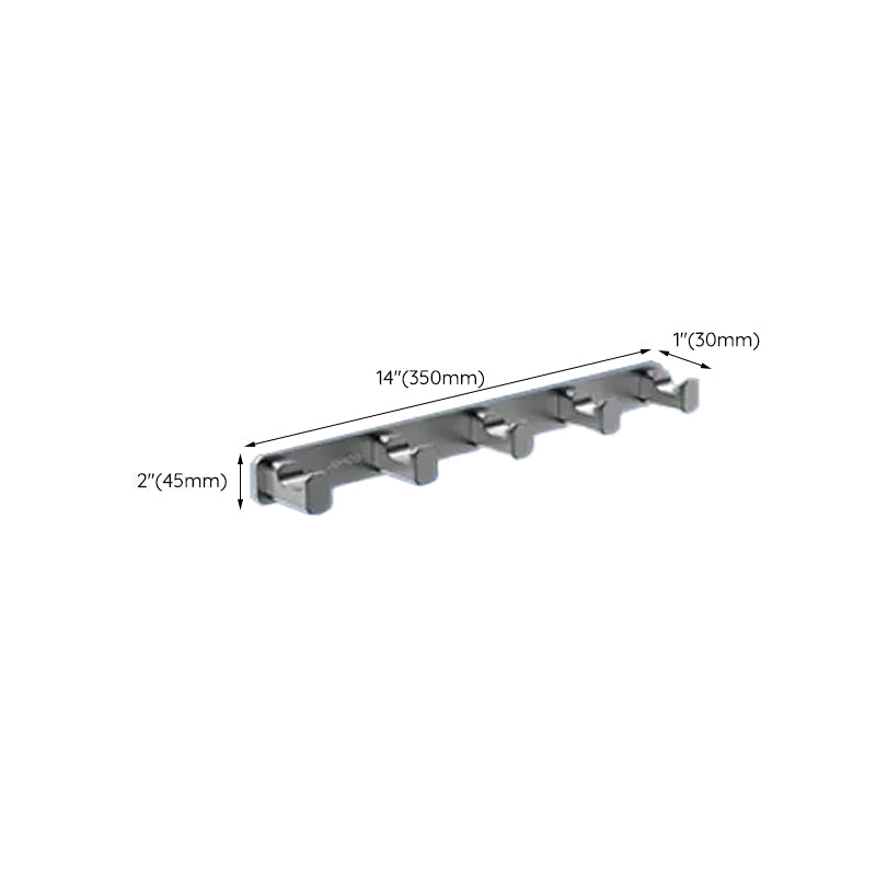 Lisslune | Contemporary bathroom accessory set made of aluminum with towel holder/bath shelf