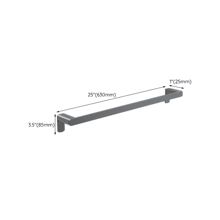 Lisslune | Contemporary bathroom accessory set made of aluminum with towel holder/bath shelf