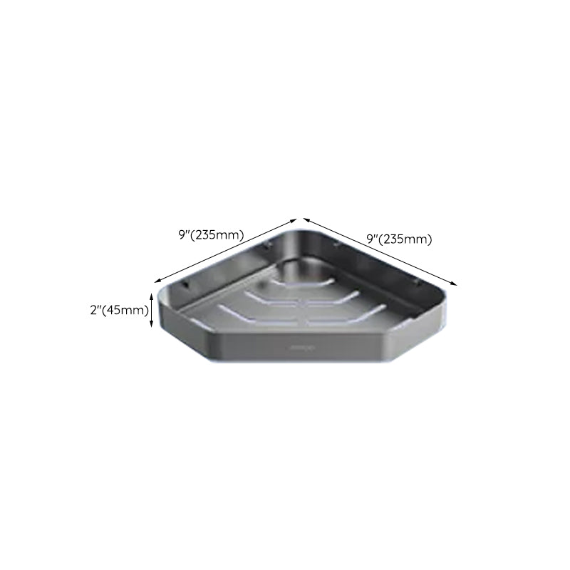 Lisslune | Contemporary bathroom accessory set made of aluminum with towel holder/bath shelf