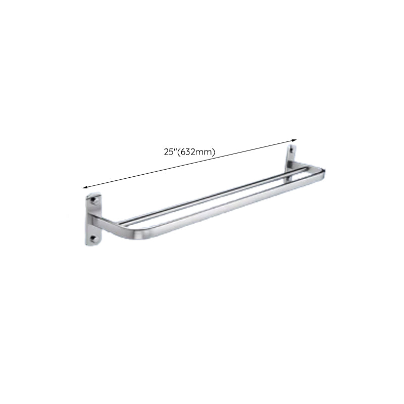 Lisslune | Contemporary bathroom accessory set made of aluminum with towel holder/bath shelf