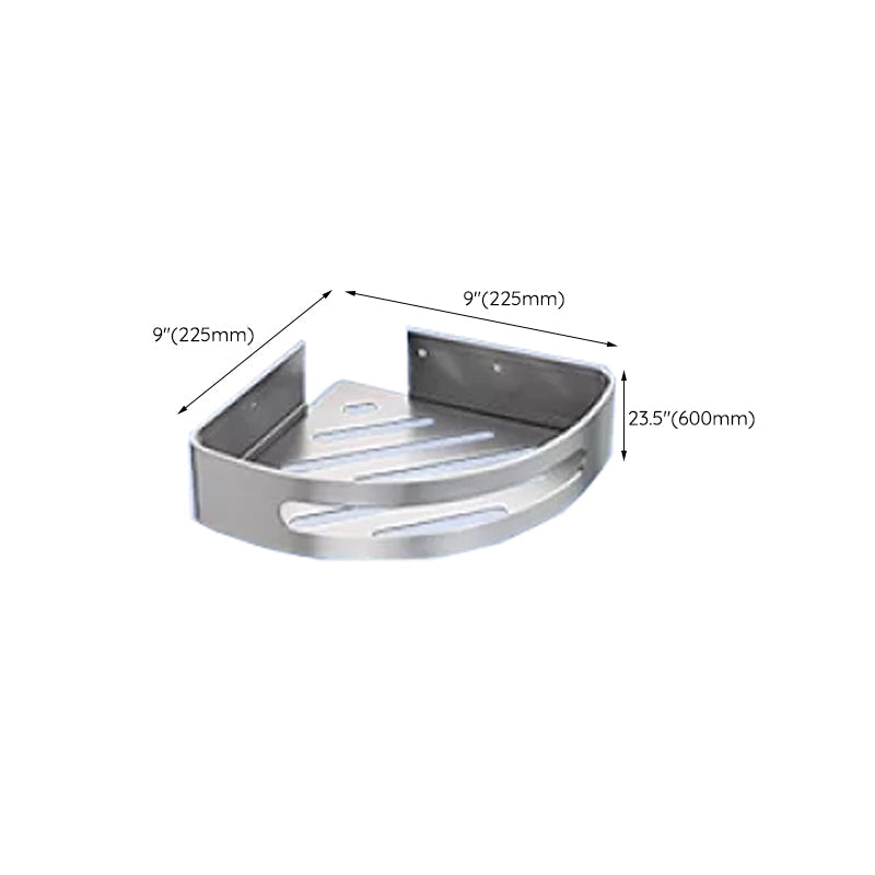 Lisslune | Contemporary bathroom accessory set made of aluminum with towel holder/bath shelf