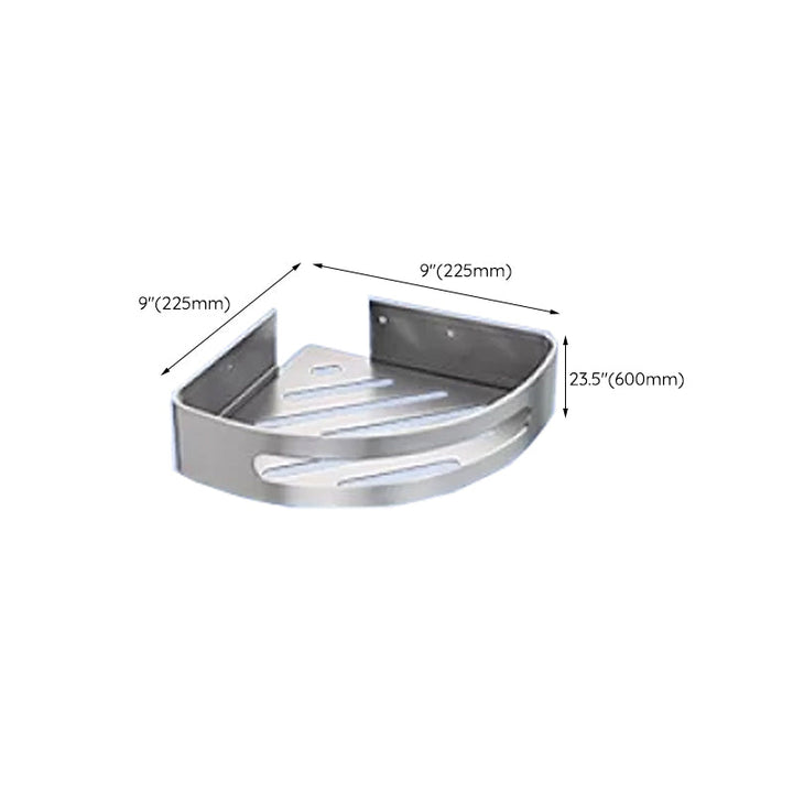 Lisslune | Contemporary bathroom accessory set made of aluminum with towel holder/bath shelf