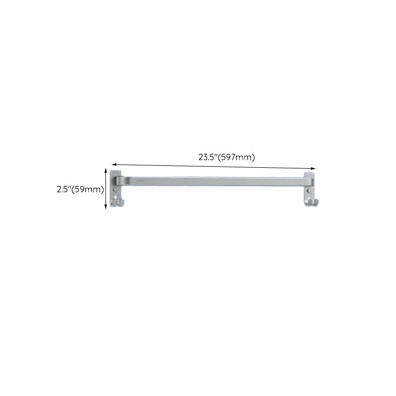 Lisslune | Contemporary bathroom accessory set made of aluminum with towel holder/bath shelf