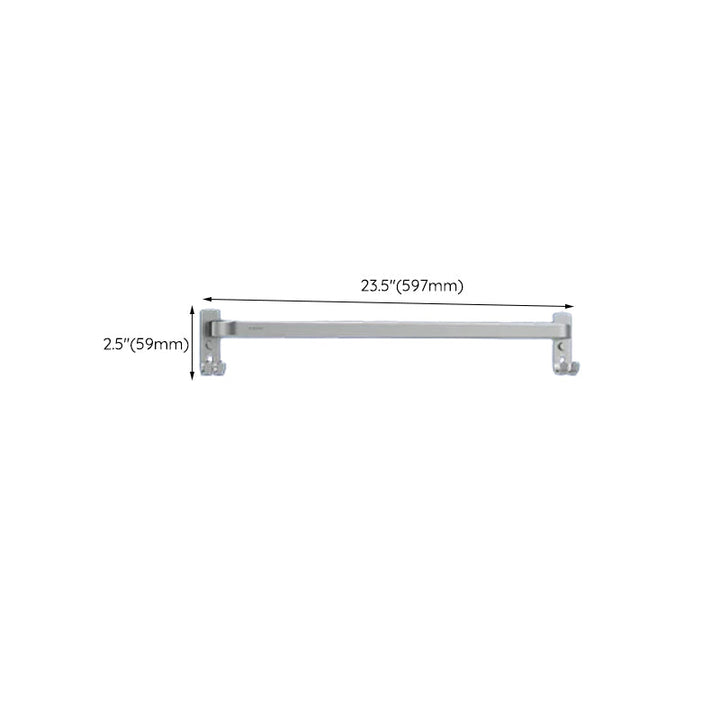 Lisslune | Contemporary bathroom accessory set made of aluminum with towel holder/bath shelf
