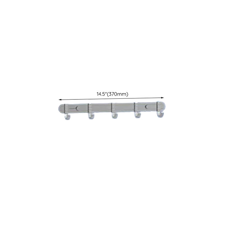 Lisslune | Contemporary bathroom accessory set made of aluminum with towel holder/bath shelf