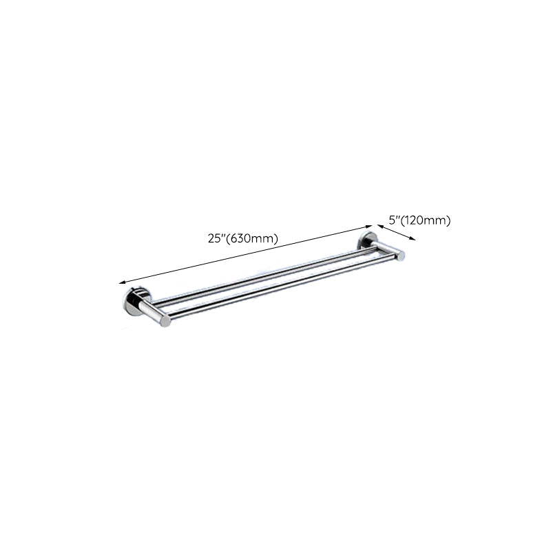 Lisslune | Contemporary bathroom accessory set made of aluminum with towel holder/bath shelf