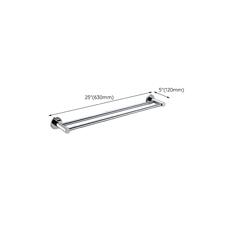 Lisslune | Contemporary bathroom accessory set made of aluminum with towel holder/bath shelf
