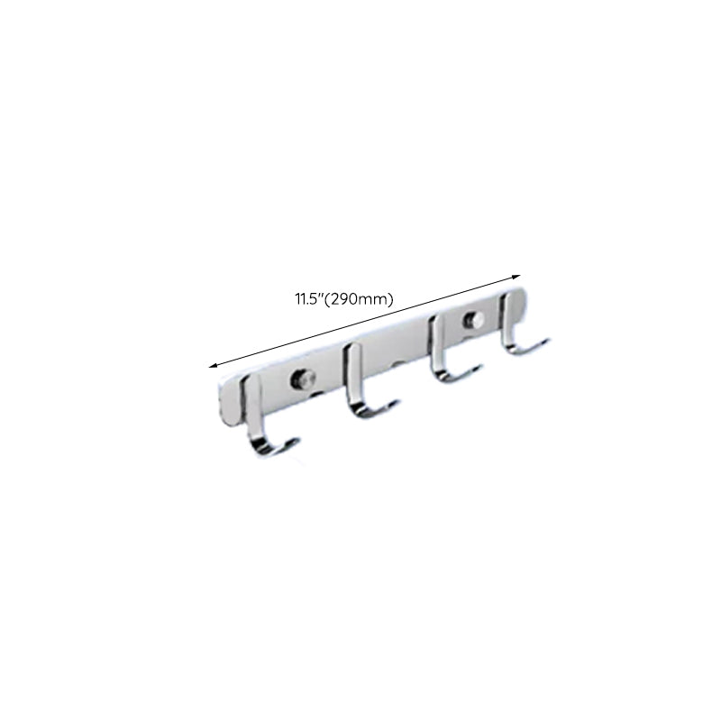 Lisslune | Contemporary bathroom accessory set made of aluminum with towel holder/bath shelf