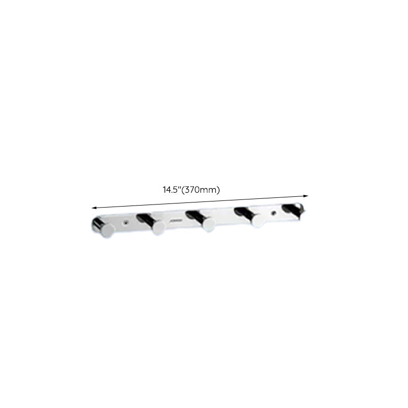 Lisslune | Contemporary bathroom accessory set made of aluminum with towel holder/bath shelf