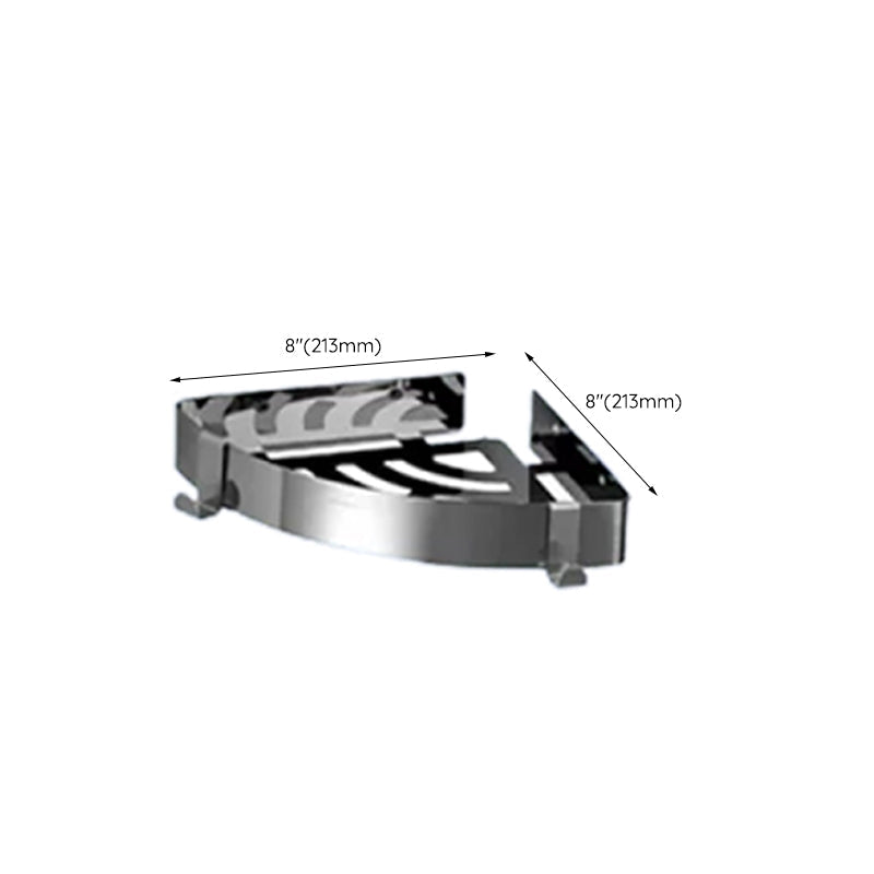 Lisslune | Contemporary bathroom accessory set made of aluminum with towel holder/bath shelf