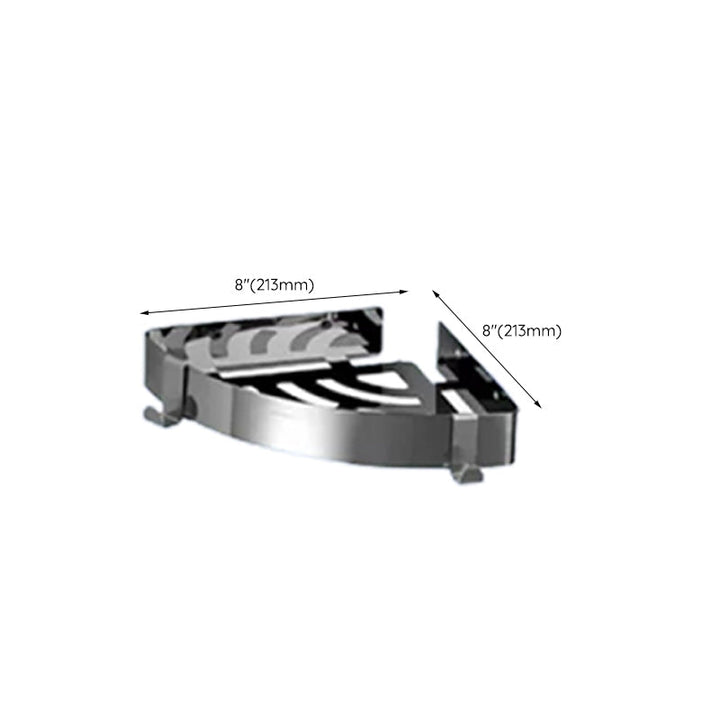 Lisslune | Contemporary bathroom accessory set made of aluminum with towel holder/bath shelf