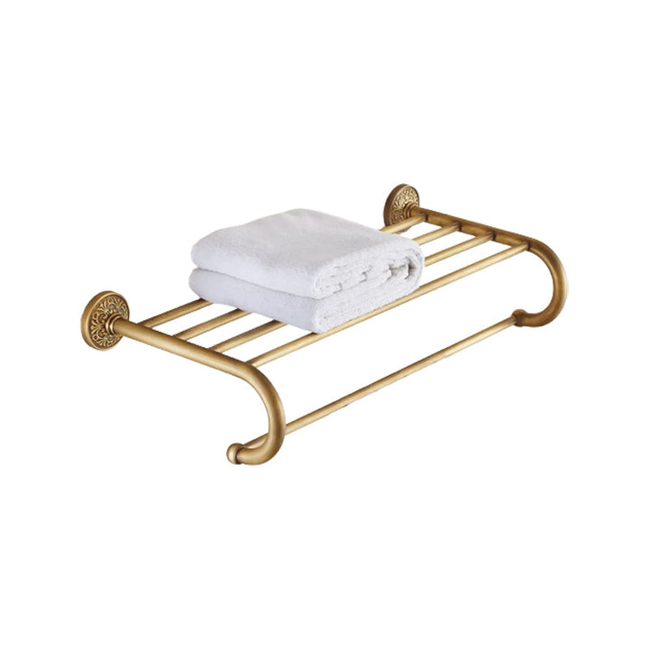 Lisslune | Traditional Bathroom Accessory Set Gold Paper Holder Bathroom Set