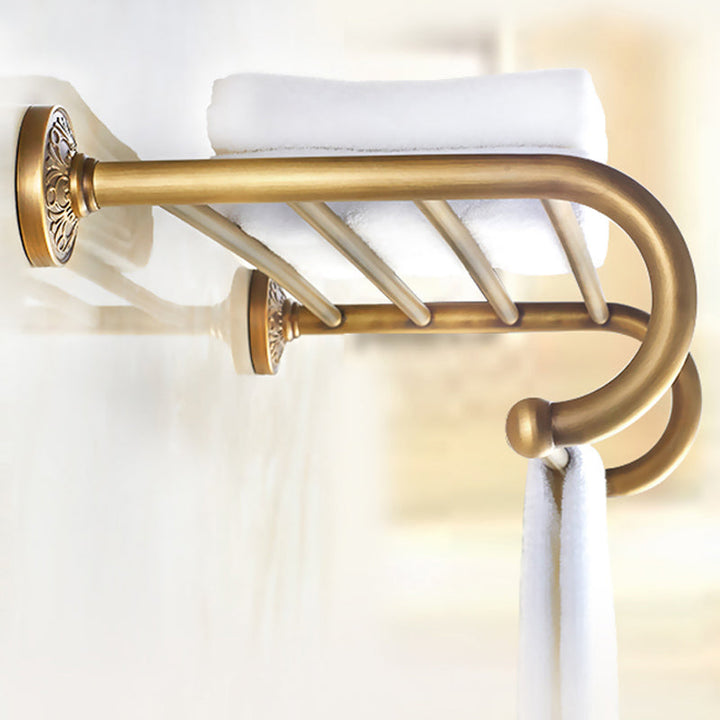 Lisslune | Traditional Bathroom Accessory Set Gold Paper Holder Bathroom Set