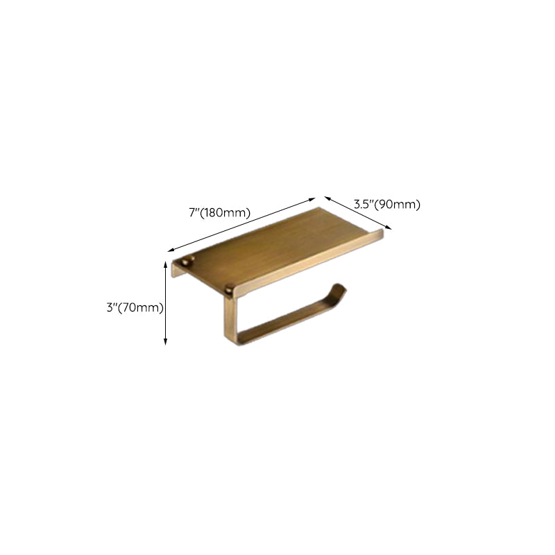 Lisslune | Traditional Bathroom Accessory Set Gold Paper Holder Bathroom Set