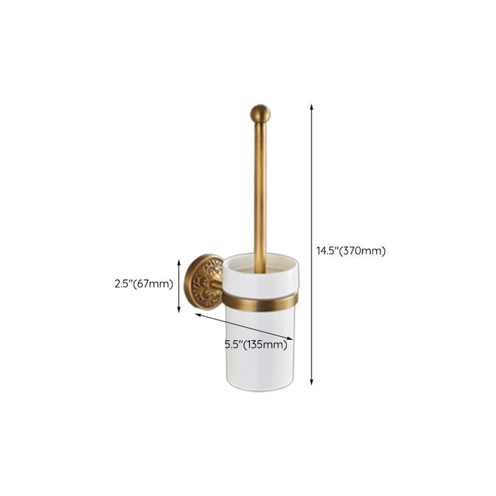 Lisslune | Traditional Bathroom Accessory Set Gold Paper Holder Bathroom Set