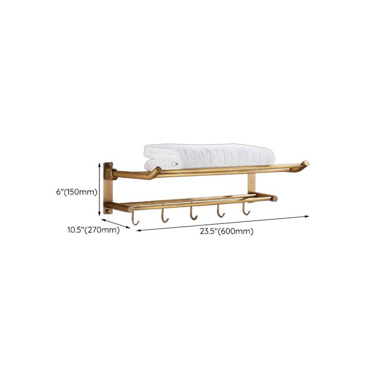 Lisslune | Traditional Bathroom Accessory Set Gold Paper Holder Bathroom Set