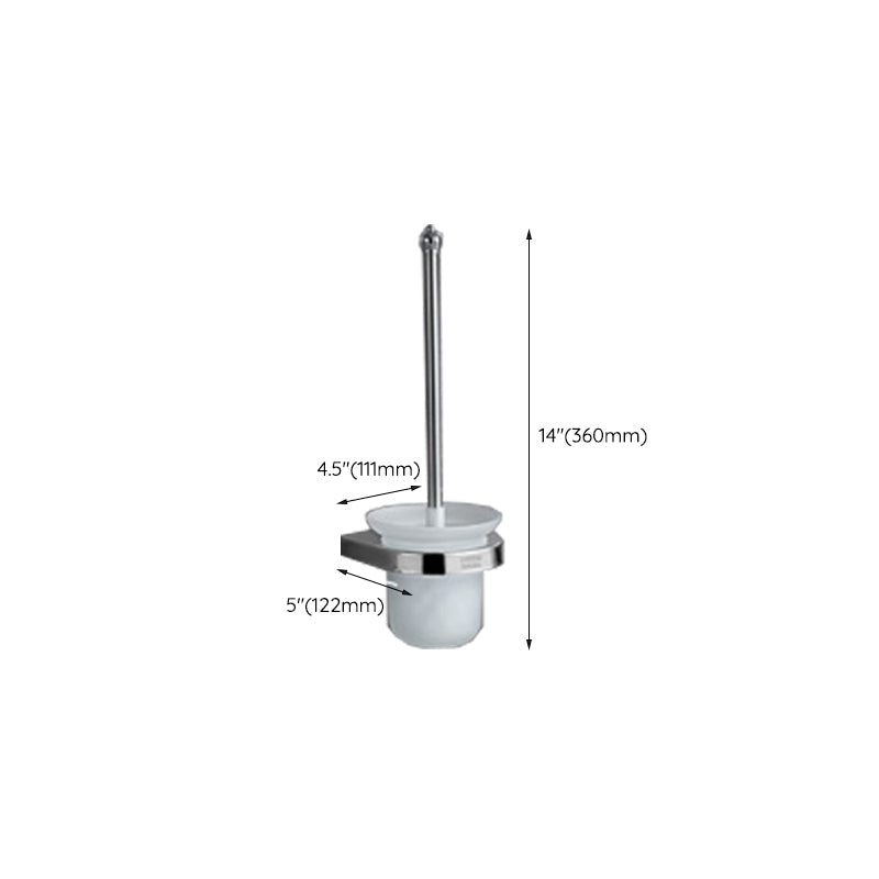 Lisslune | Polished Chrome Modern Bathroom Accessory Set in Stainless Steel with Bath Shelf/Towel Rail