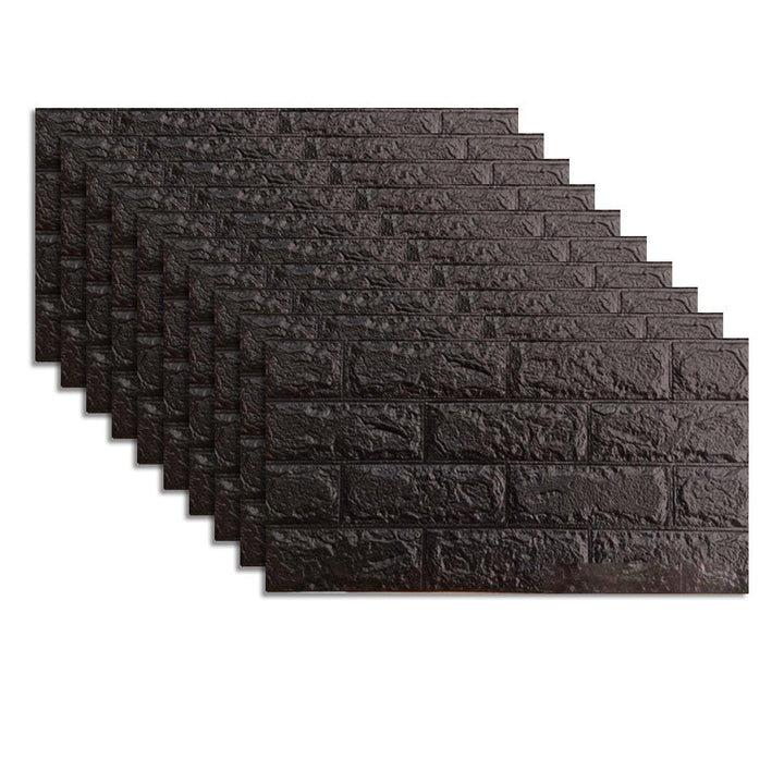Lisslune | Industrial Wall Plank 3D Print Bedroom Living Room Wall Panels Set of 10