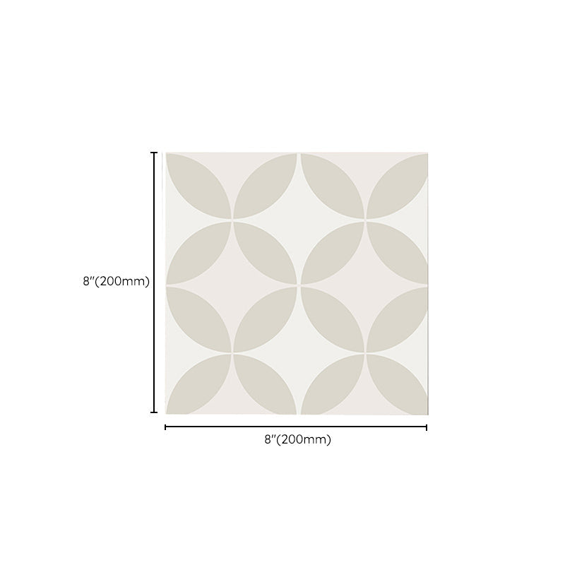 Lisslune | Square Indoor Vinyl Flooring Peel and Stick Coin Hole Graphic Waterproof Vinyl Flooring