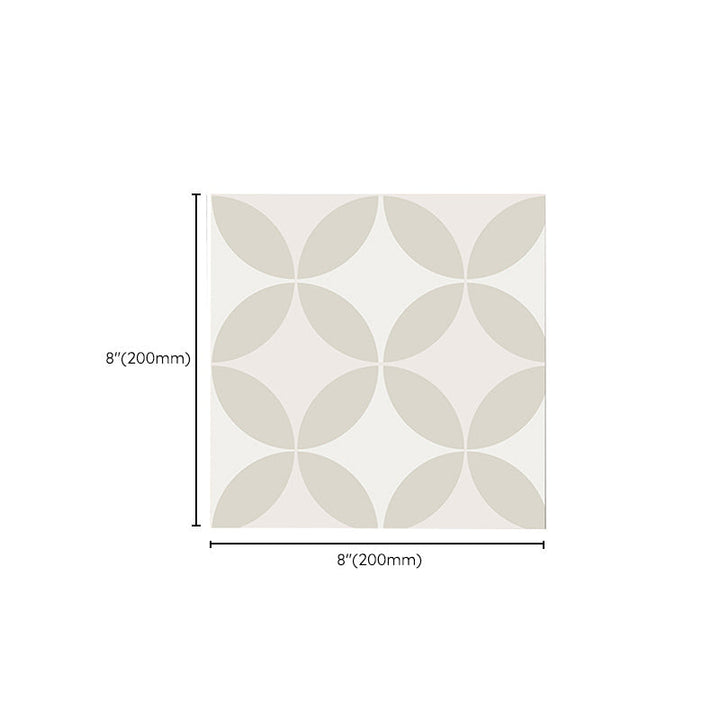 Lisslune | Square Indoor Vinyl Flooring Peel and Stick Coin Hole Graphic Waterproof Vinyl Flooring