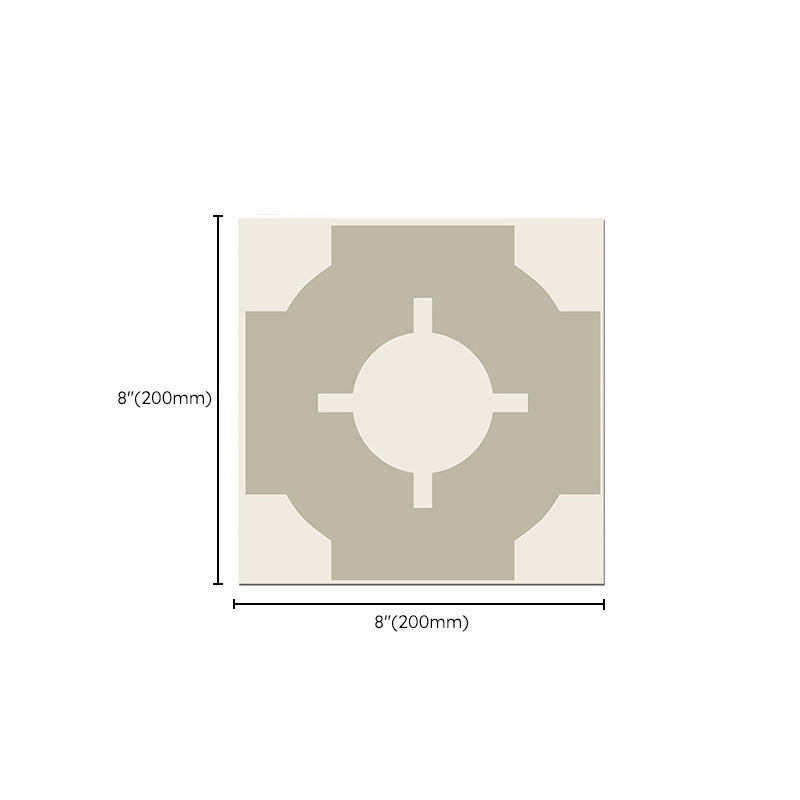 Lisslune | Square Indoor Print Vinyl Flooring Peel and Stick Waterproof Vinyl Flooring