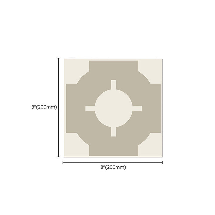 Lisslune | Square Indoor Print Vinyl Flooring Peel and Stick Waterproof Vinyl Flooring