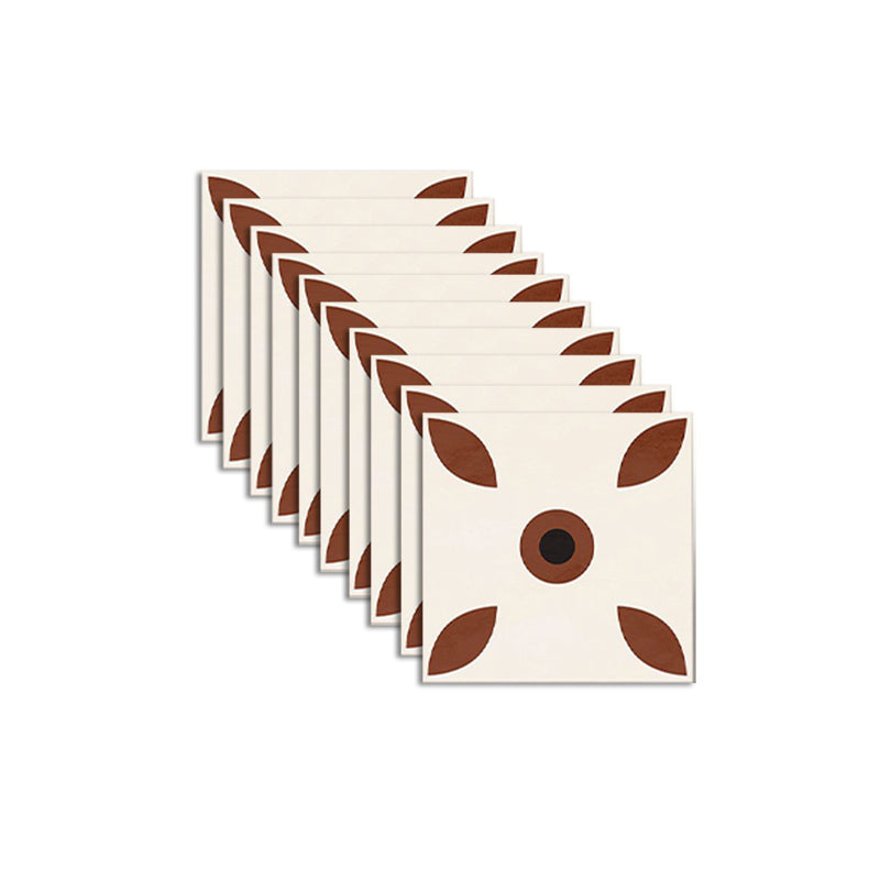 Lisslune | Indoor Vinyl Flooring Floral Pattern Peel and Stick Waterproof Square Vinyl Floor