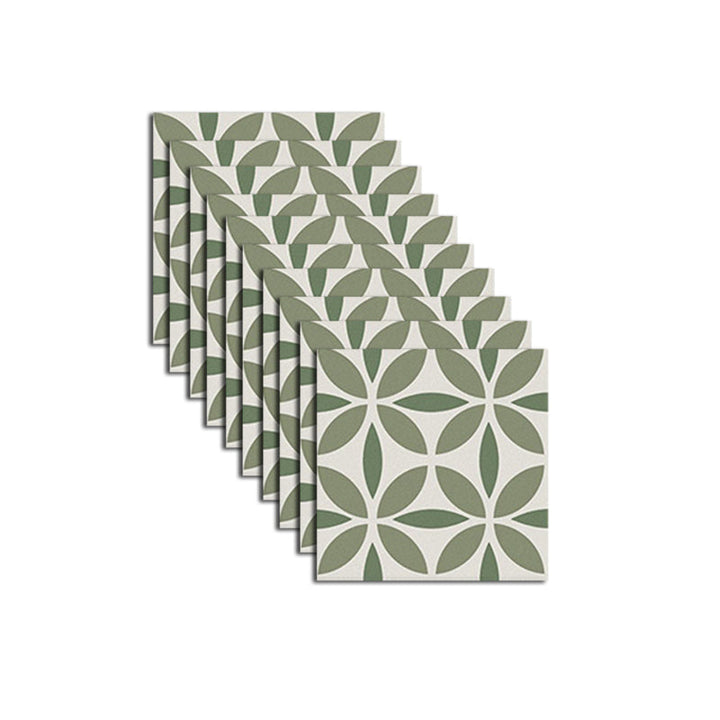 Lisslune | Indoor Vinyl Tiles Flower Pattern Peel and Stick Waterproof Square Vinyl Tile
