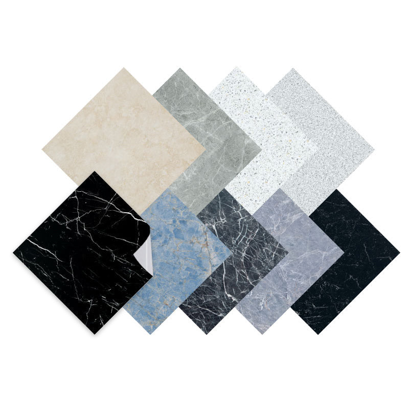 Lisslune | Peel and Stick Vinyl Flooring Marble Look Vinyl Flooring with Square Edge