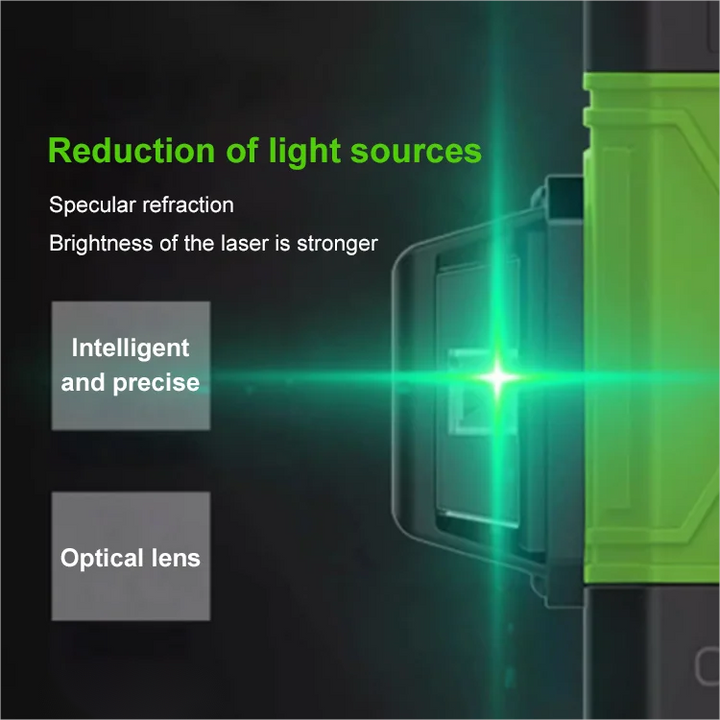 Lisslune | Infrared Green Light Laser Level for Precision Work