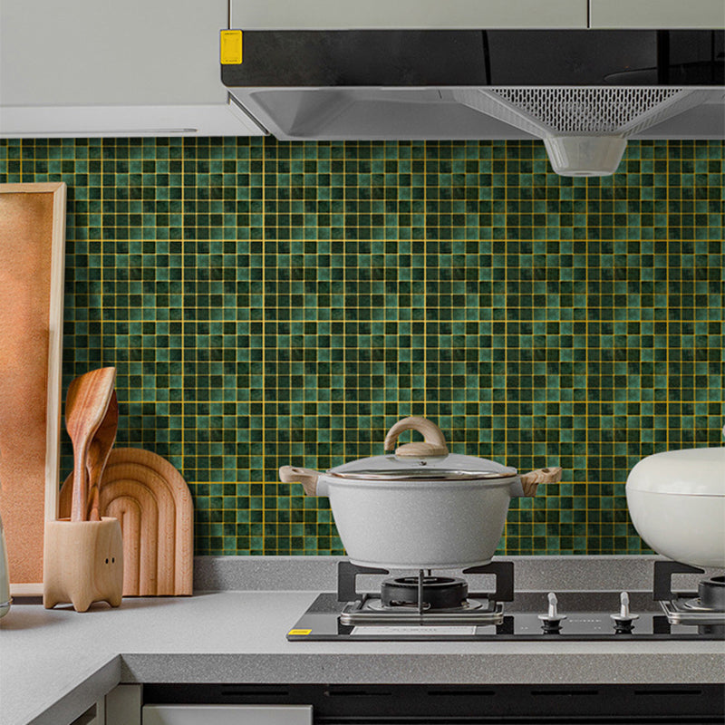 Lisslune | Peel & Stick Mosaic Tile Square Plastic Stain Resistant Tile - Peel & Stick for Shower