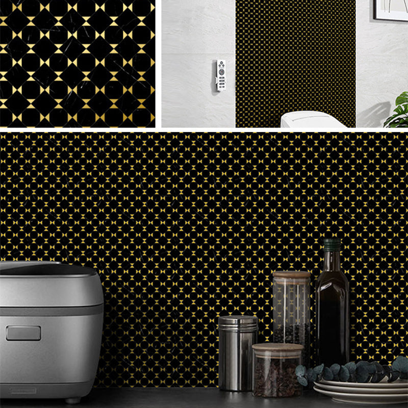 Lisslune | Peel & Stick Mosaic Tile Square Plastic Stain Resistant Tile - Peel & Stick for Shower